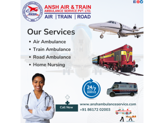 Ansh Train Ambulance Service in Guwahati with Professional and Experienced Medical Crew
