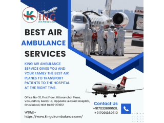 Most Convenient Medical Air Ambulance Service in Dimapur by King