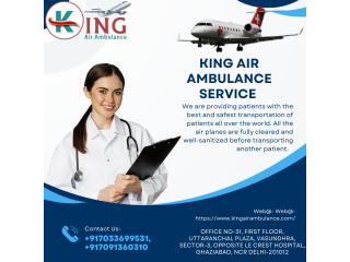 ICU Air Ambulance Service in Dehradun by King