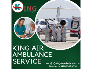 KING AIR AMBULANCE SERVICE IN AMRITSAR  TRAINED PROFESSIONALS