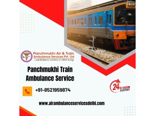 Get Panchmukhi Train Ambulance Service in Patna with Life-Care ICU Facilities